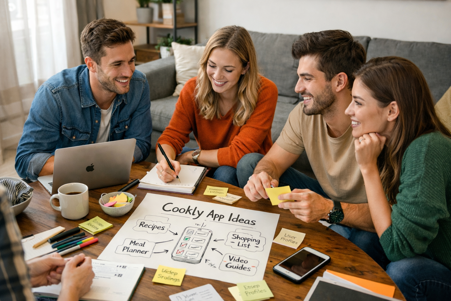 Brainstorming zur Entwicklung von Cookly